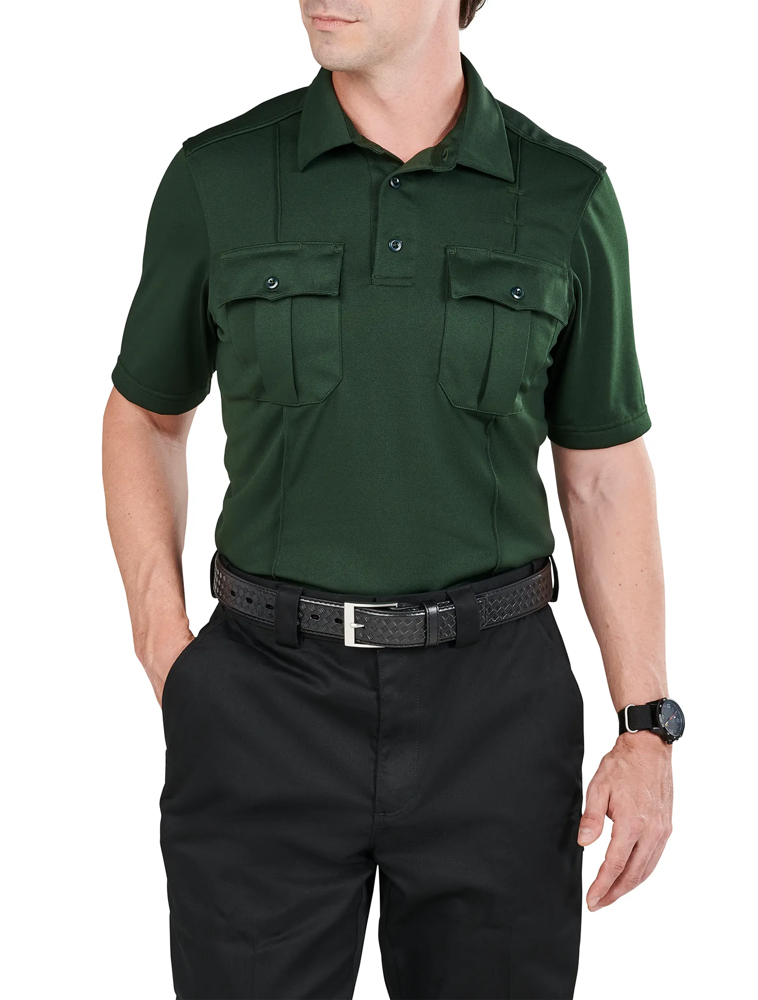 Class A Uniform Short Sleeve Polo – LE Green