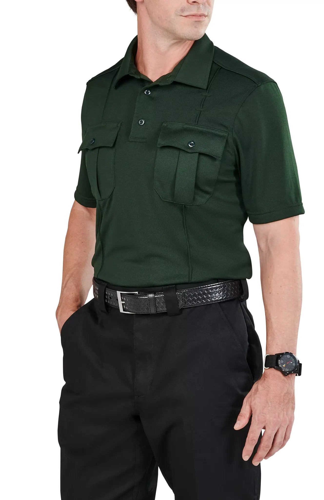 Class A Uniform Short Sleeve Polo – LE Green
