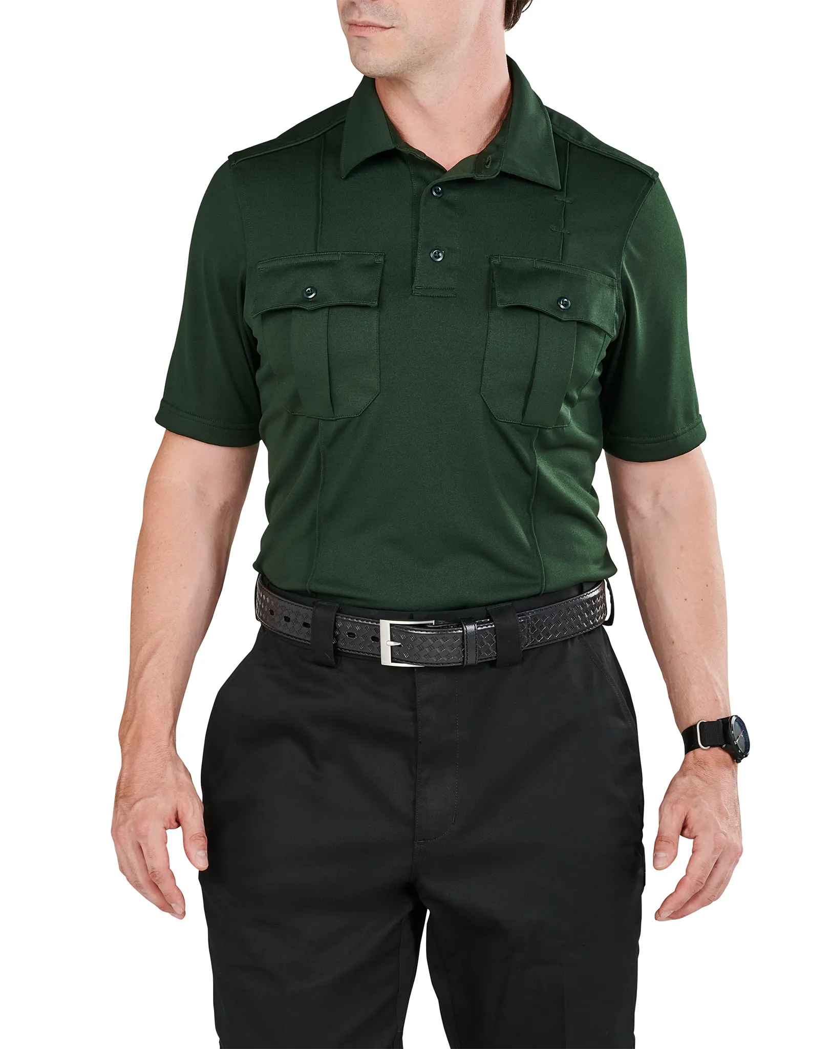 Class A Uniform Short Sleeve Polo – LE Green