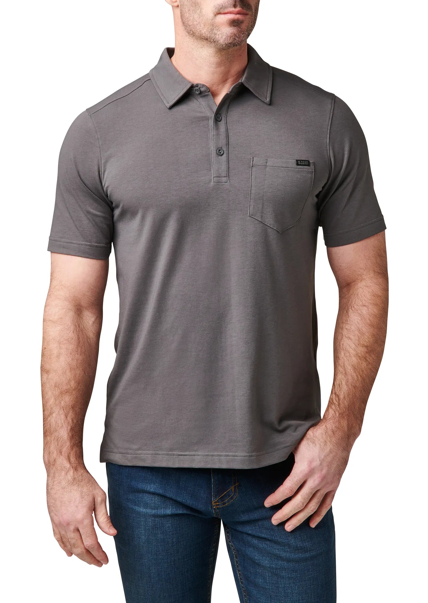 Kane Short Sleeve Polo – Flint