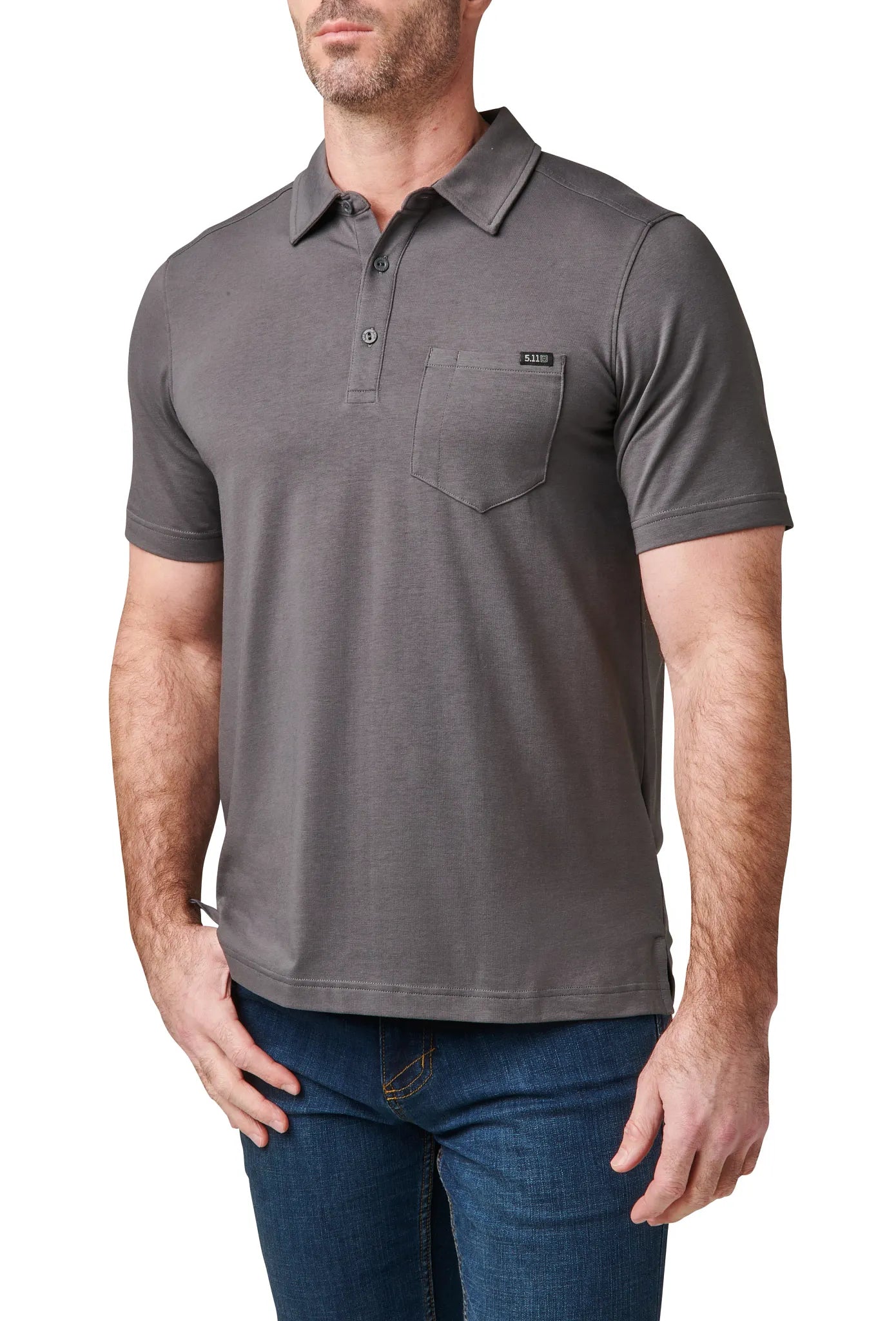 Kane Short Sleeve Polo – Flint