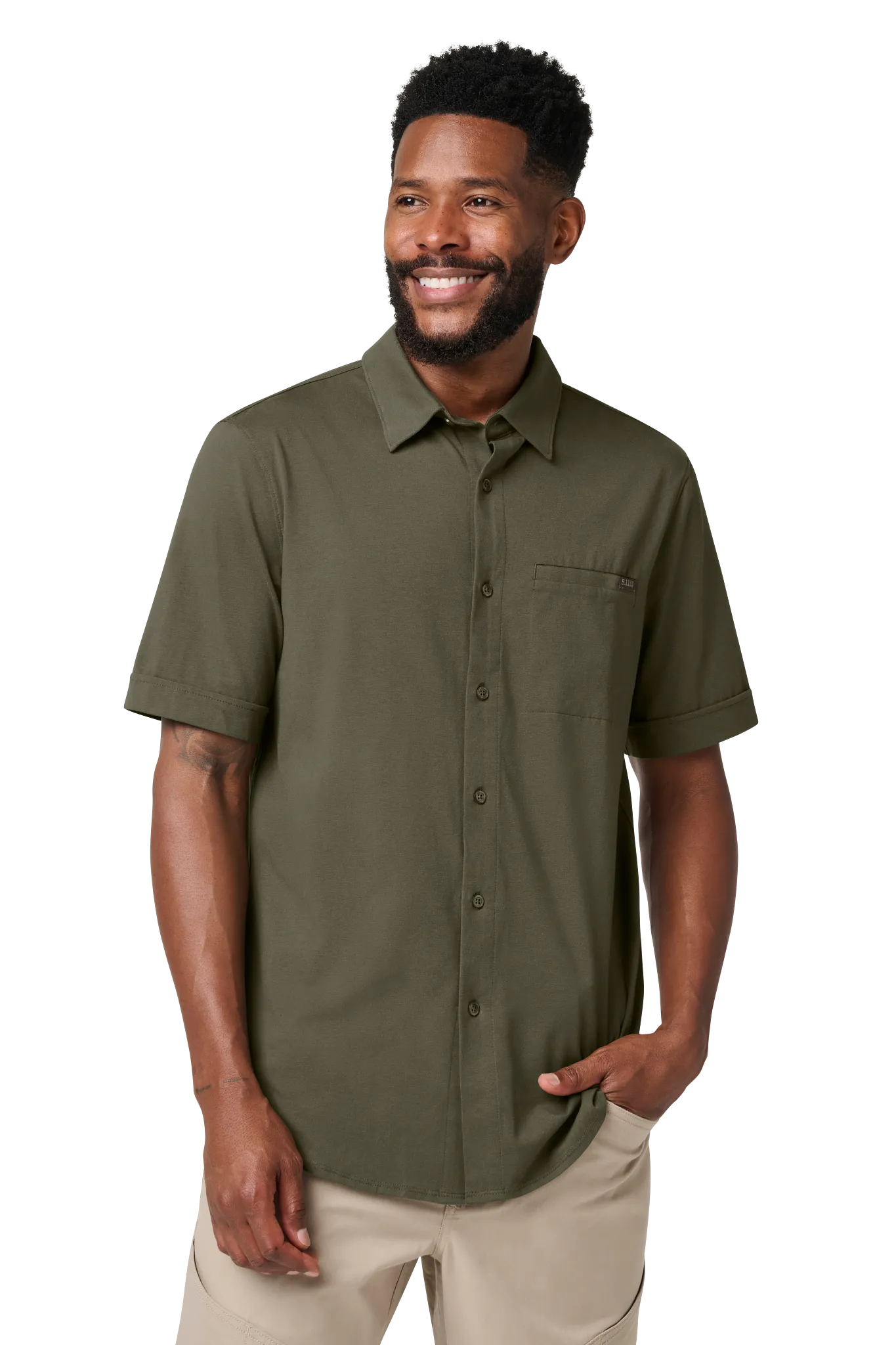 Jimmy Knit Shirt – Ranger Green