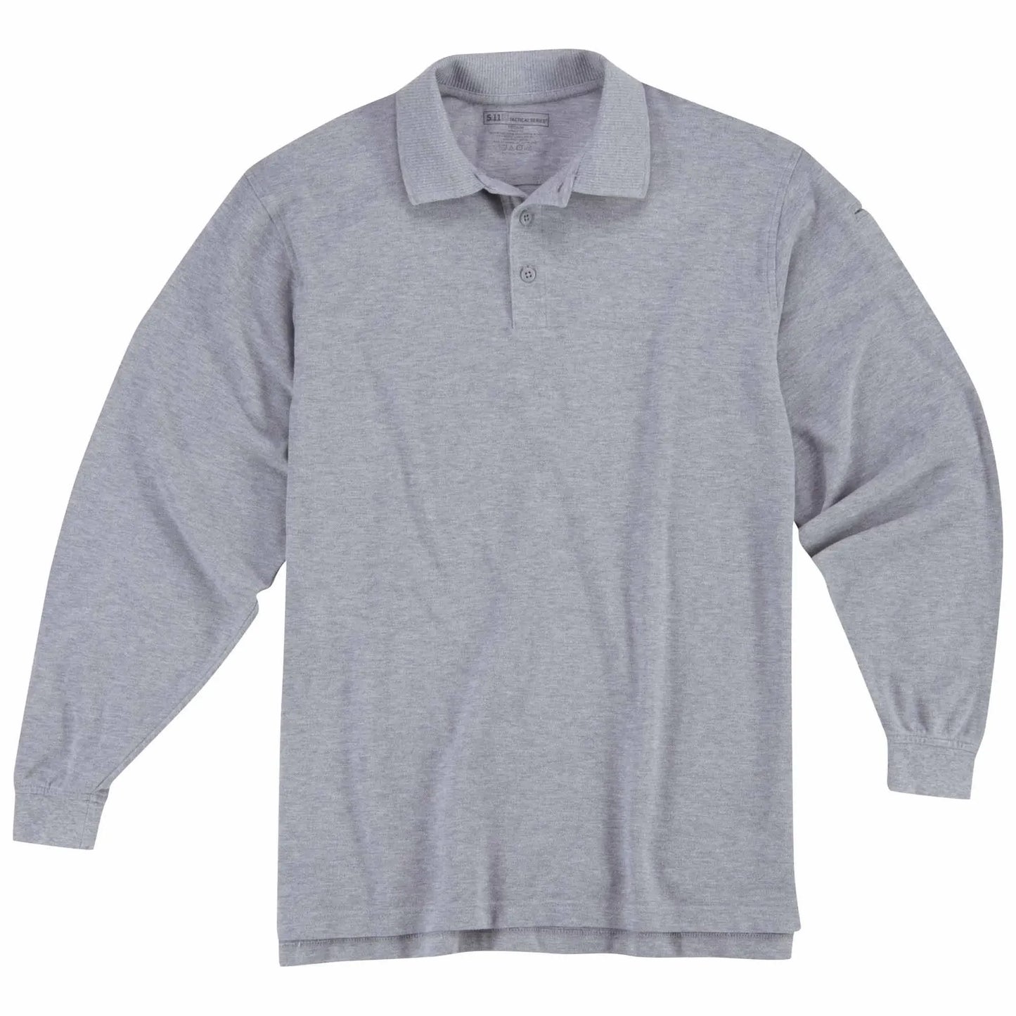 Professional Long Sleeve Polo – Heather Gray
