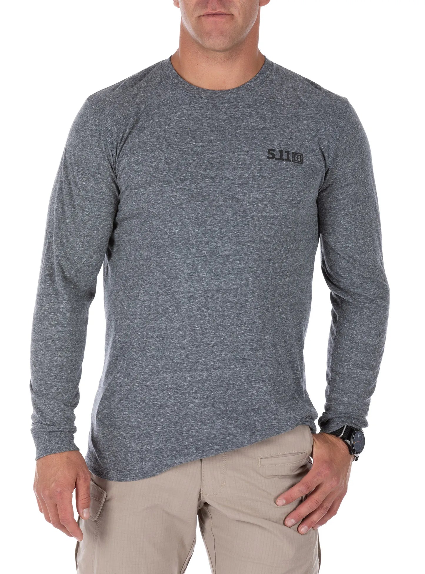 Triblend Legacy Long Sleeve Tee – Heather Gray