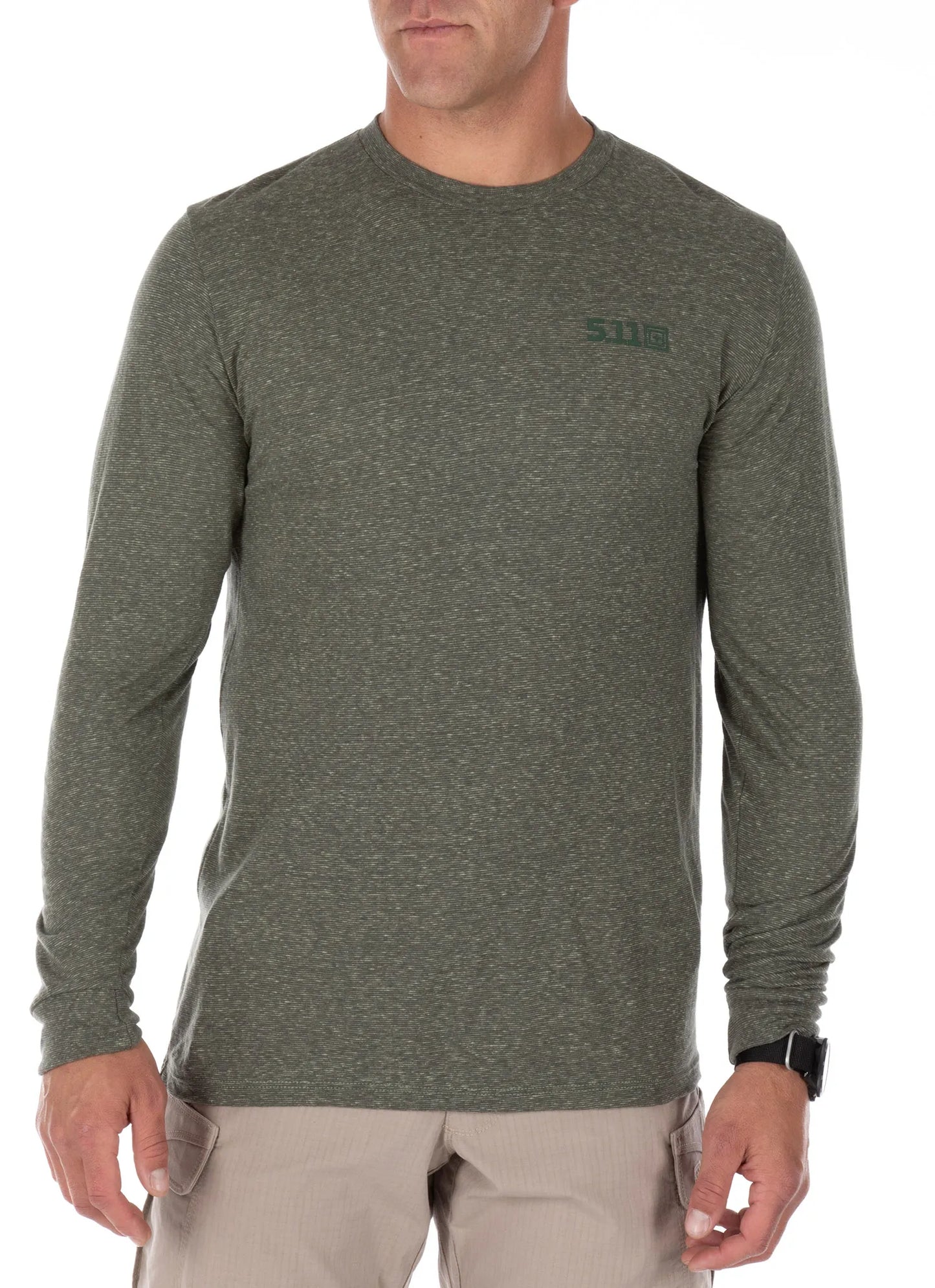 Triblend Legacy Long Sleeve Tee – Military Green Heather