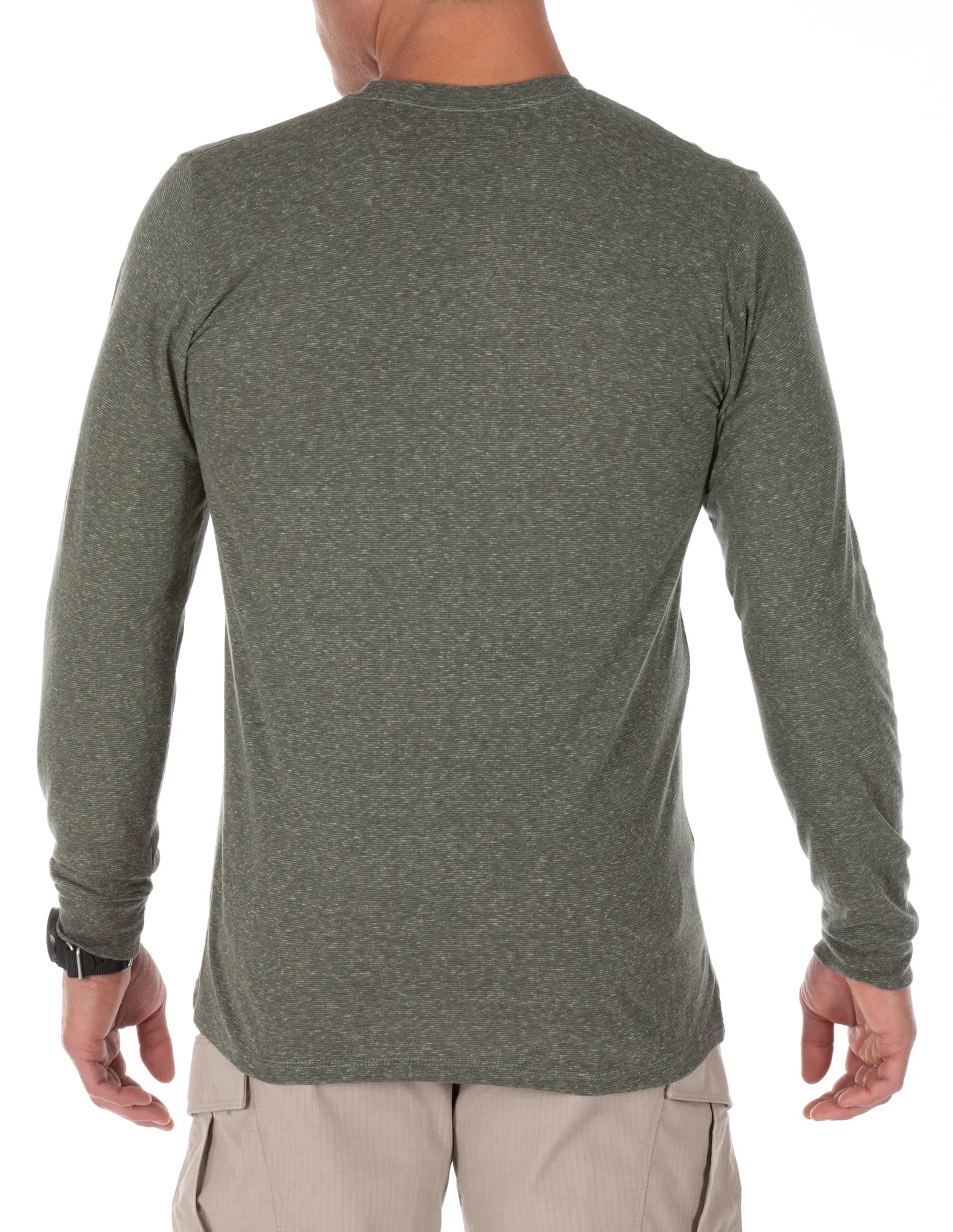 Triblend Legacy Long Sleeve Tee – Military Green Heather