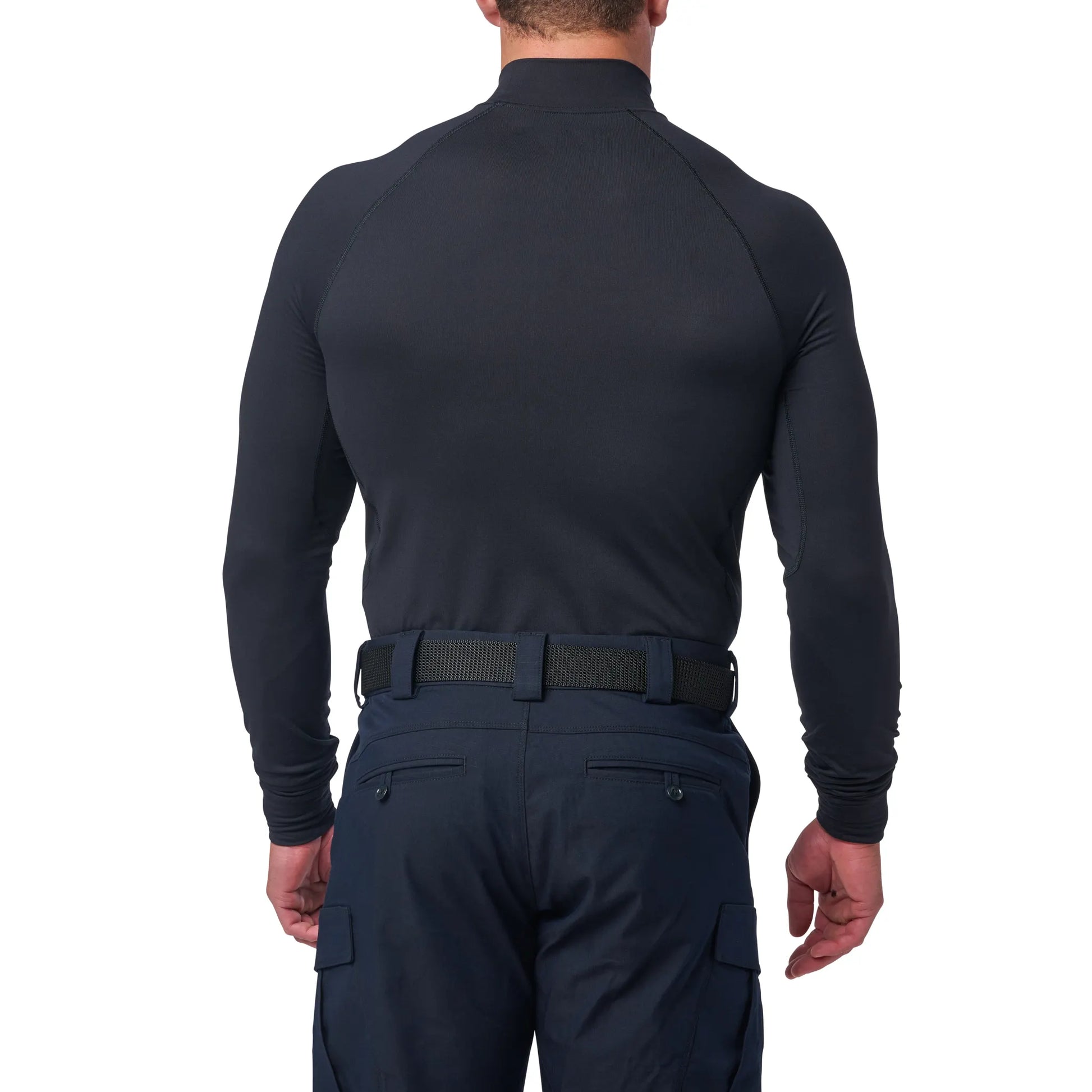 Mock Neck Long Sleeve Top – Midnight Navy