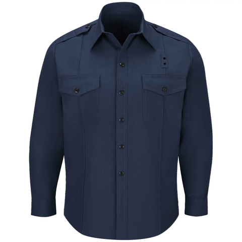 WorkRite 100% Cotton Mens Long Sleeve Uniform Shirt - Nomex Free Alternative