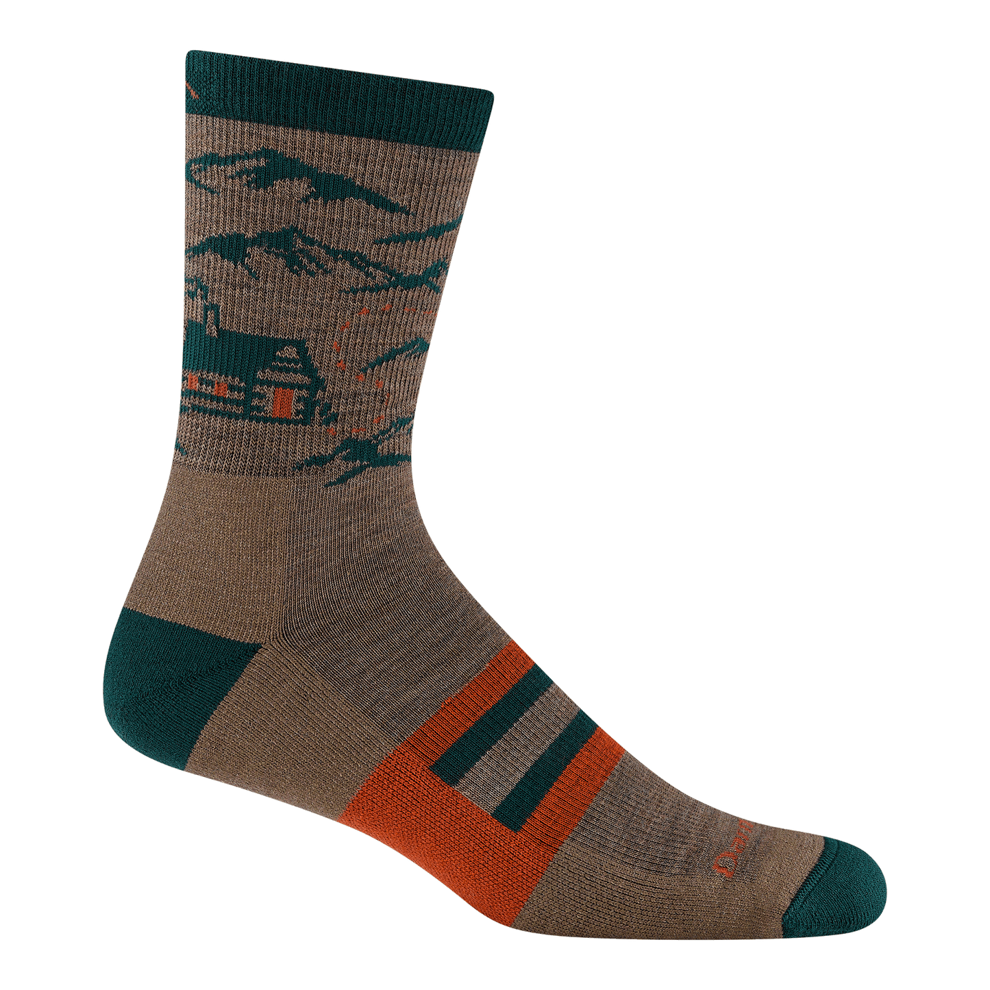 Men's Hike Hike Hut Micro Crew Midweight Hiking Socks-Last Chance
