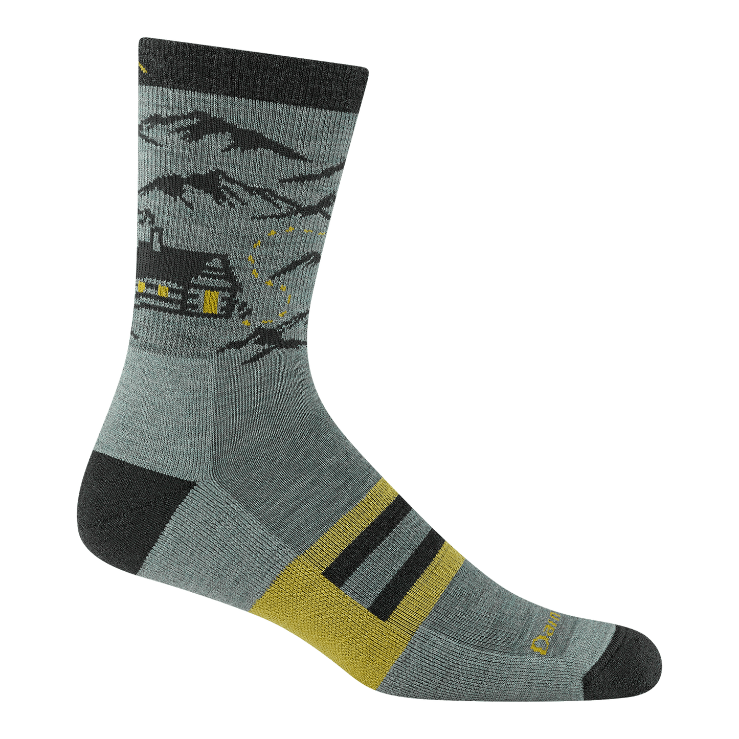 Men's Hike Hike Hut Micro Crew Midweight Hiking Socks-Last Chance