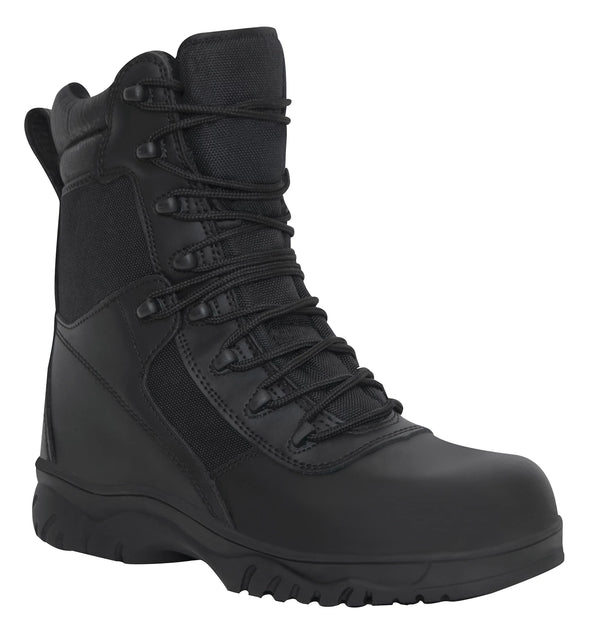 Rothco Forced Entry Tactical Boot With Side Zipper &amp; Composite Toe - 8 Inch
