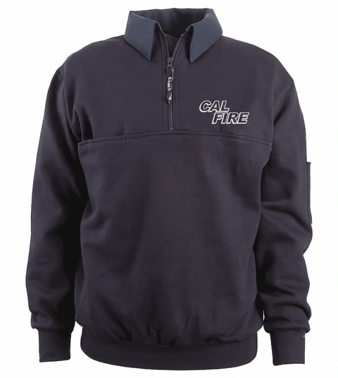 CAL FIRE 5.11 1/4 Zip Job Shirt With Canvas 2.0 - White Text