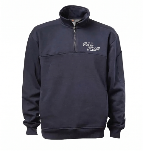 CAL FIRE 5.11 1/4 Zip Job Shirt 2.0 - White Text