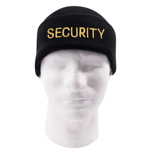 Rothco Embroidered Security Watch Cap - Black &amp; Gold