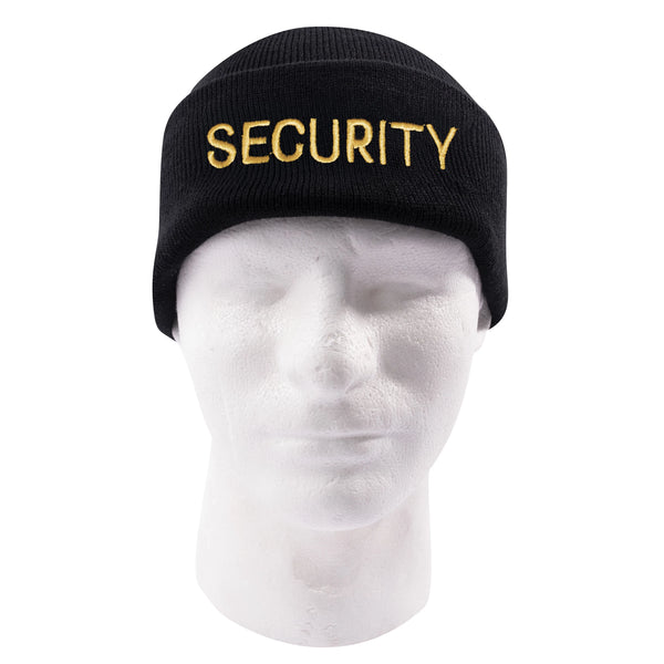 Rothco Embroidered Security Watch Cap - Black &amp; Gold