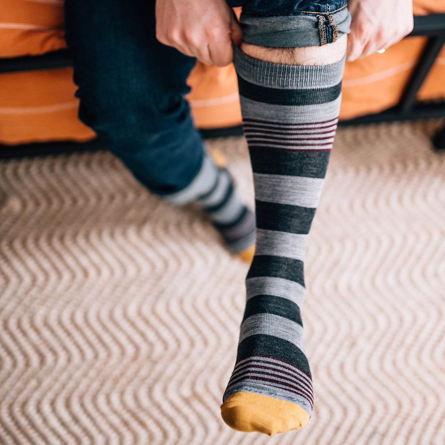 Men's Oxford Crew  Lightweight Lifestyle Sock-Last Chance