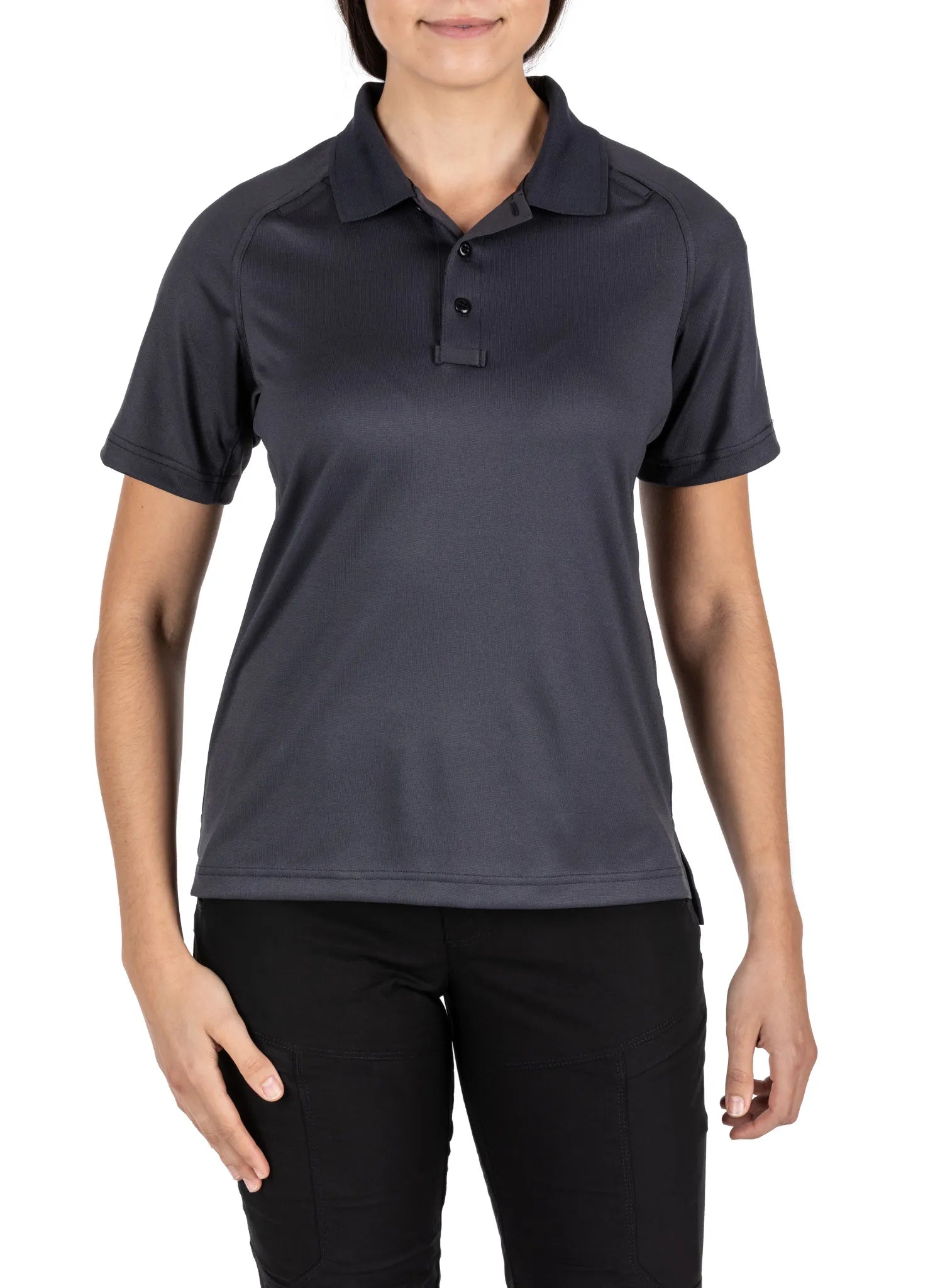 Women’s Performance Short Sleeve Polo – Charcoal