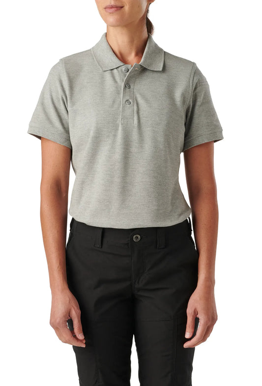 Women’s Utility Short Sleeve Polo – Heather Gray