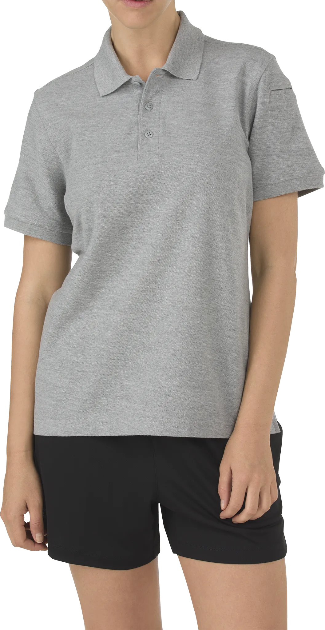 Women’s Utility Short Sleeve Polo – Heather Gray