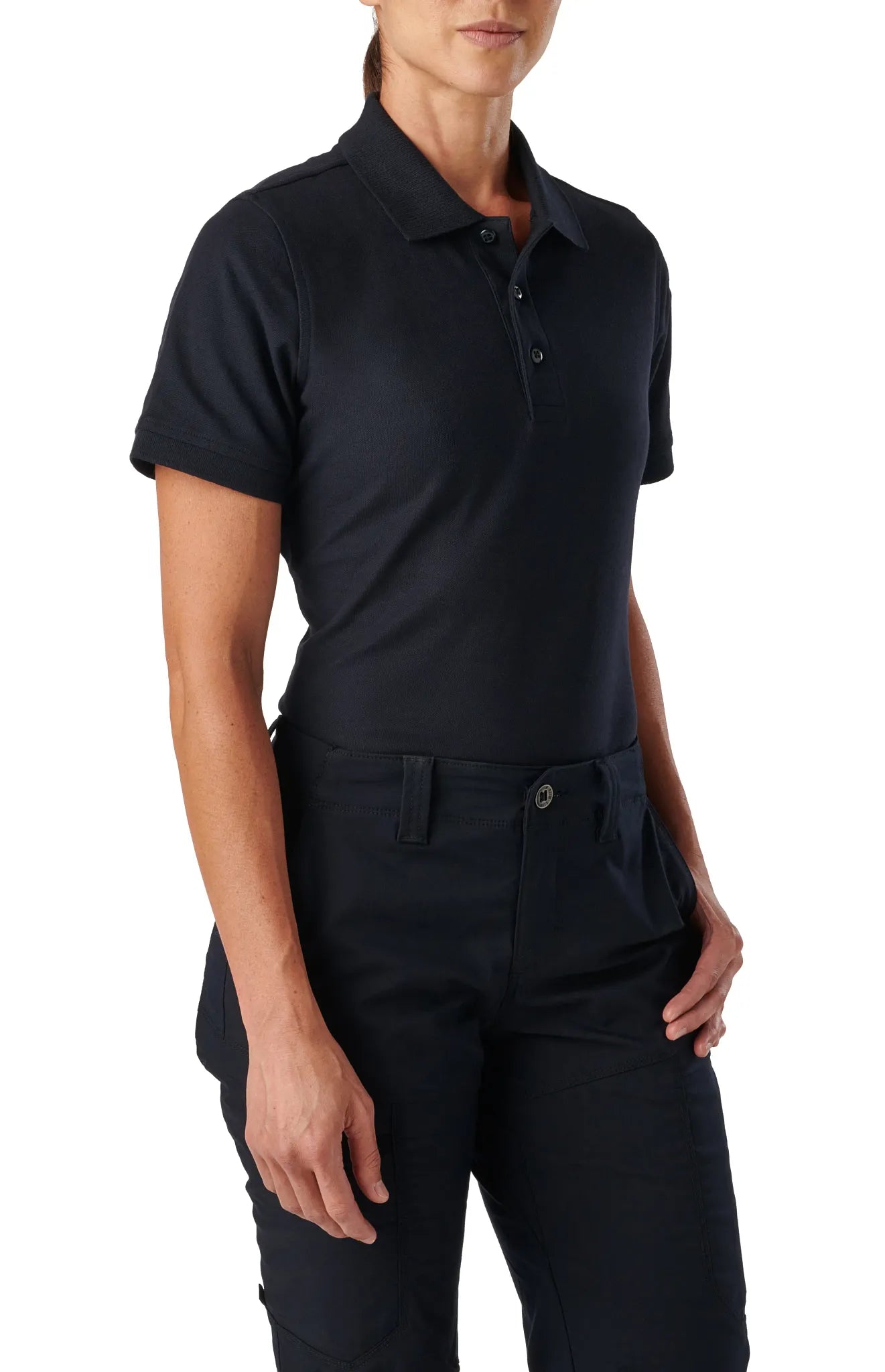 Women’s Utility Short Sleeve Polo – Dark Navy