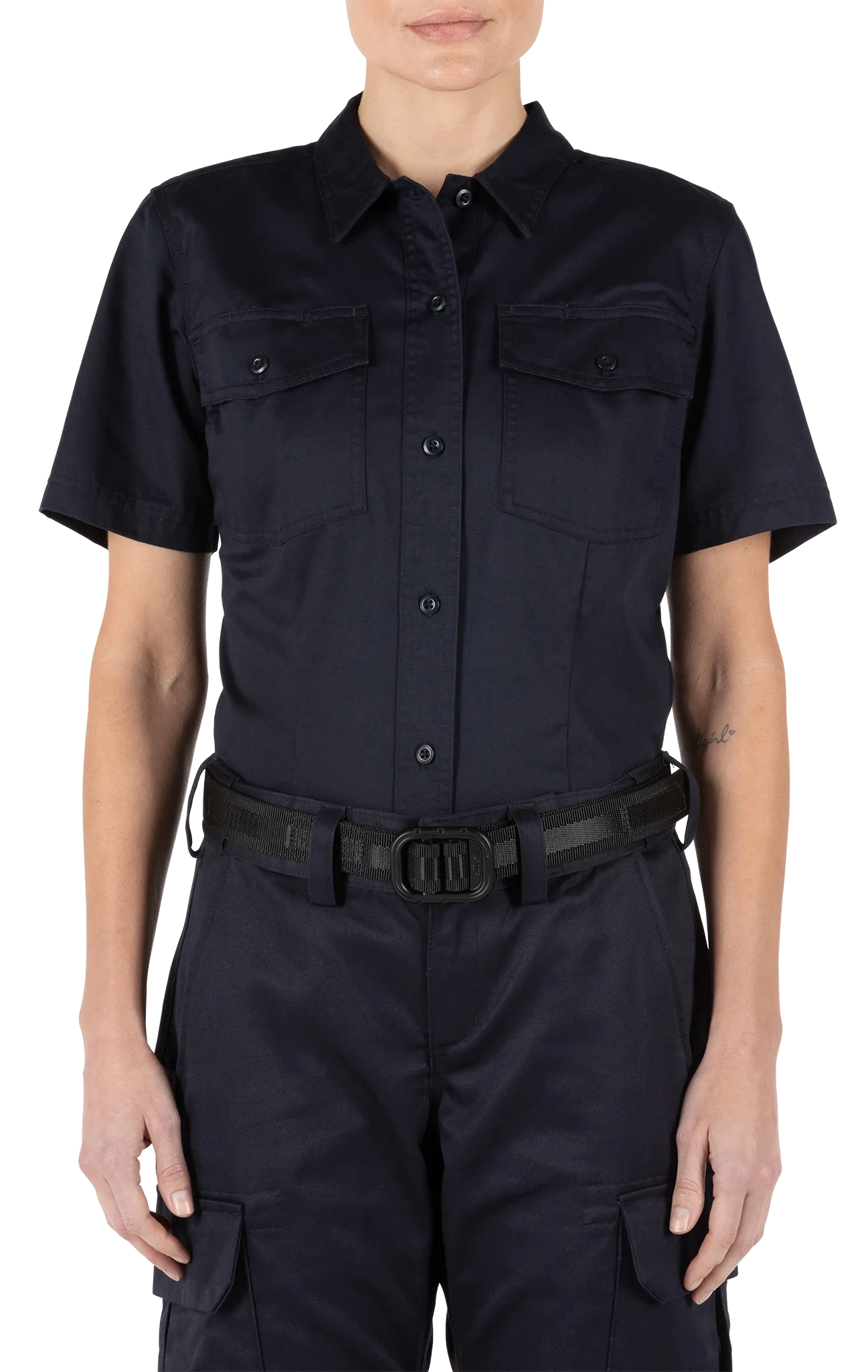 Women's Company Short Sleeve Shirt – Fire Navy