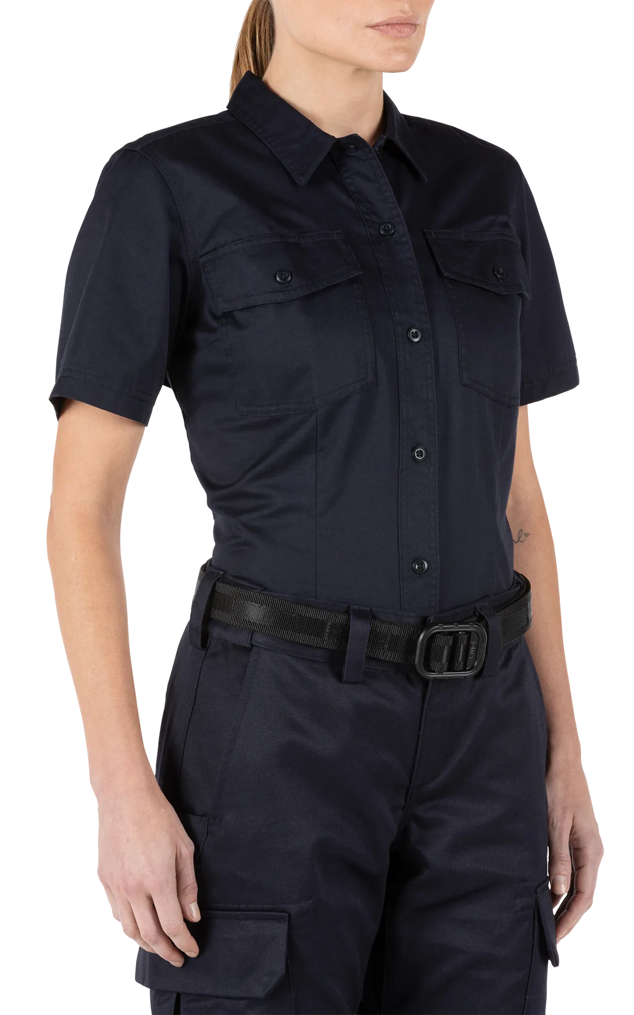 Women's Company Short Sleeve Shirt – Fire Navy