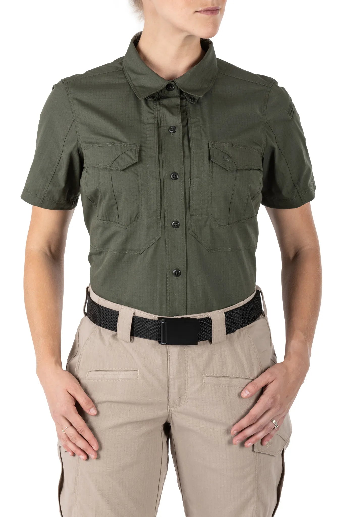 Women's 5.11 Stryke® Short Sleeve Shirt – TDU Green