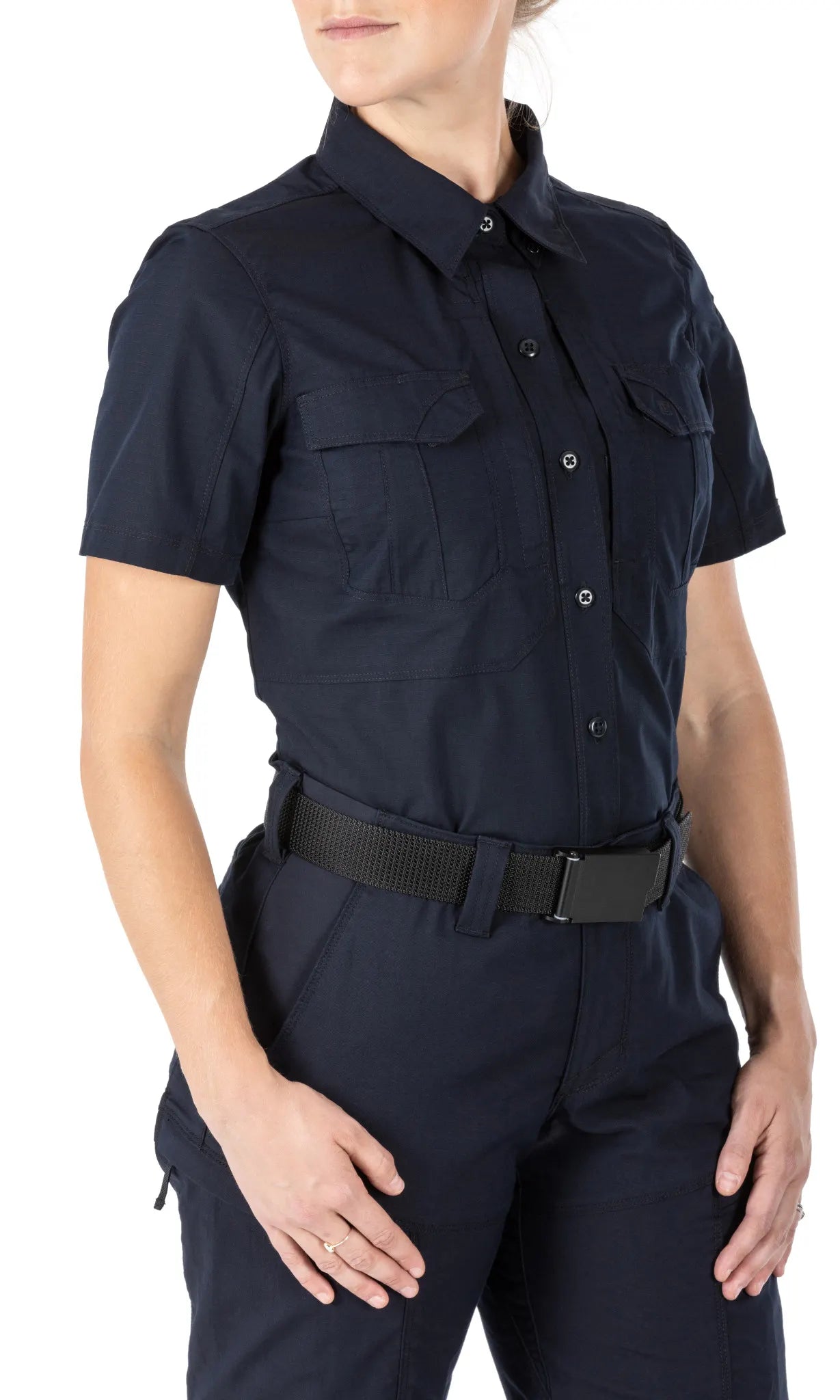 Women's 5.11 Stryke® Short Sleeve Shirt – Dark Navy