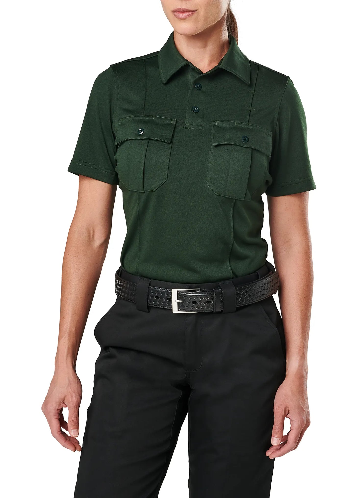 Womens Class A Uniform Short Sleeve Polo – LE Green