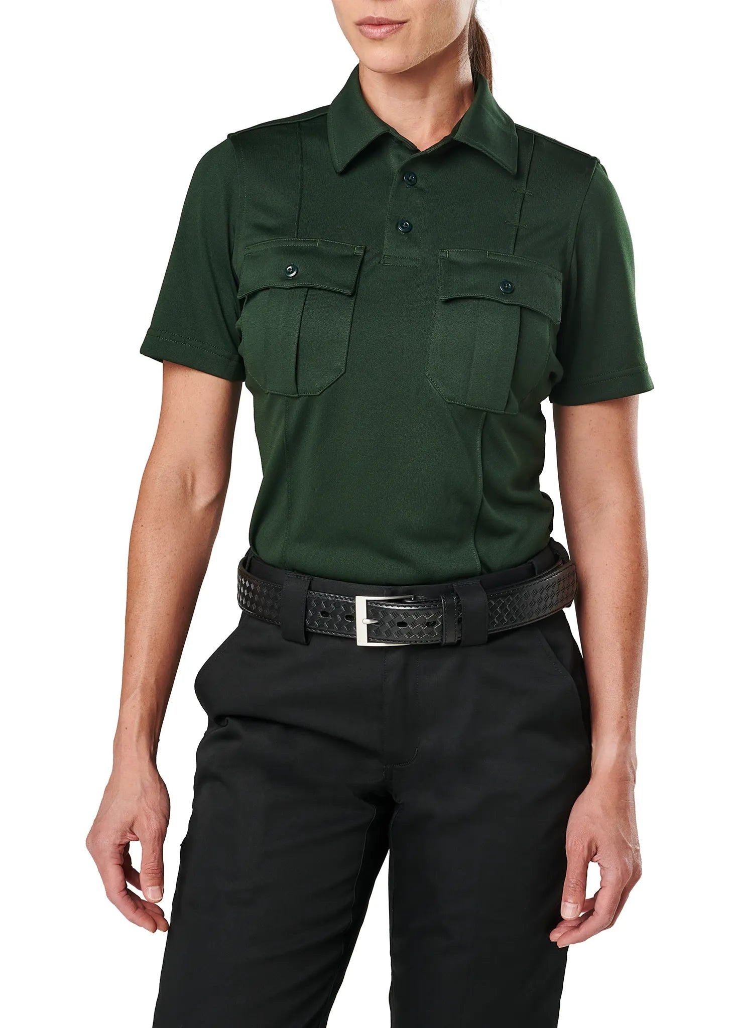 Womens Class A Uniform Short Sleeve Polo – LE Green