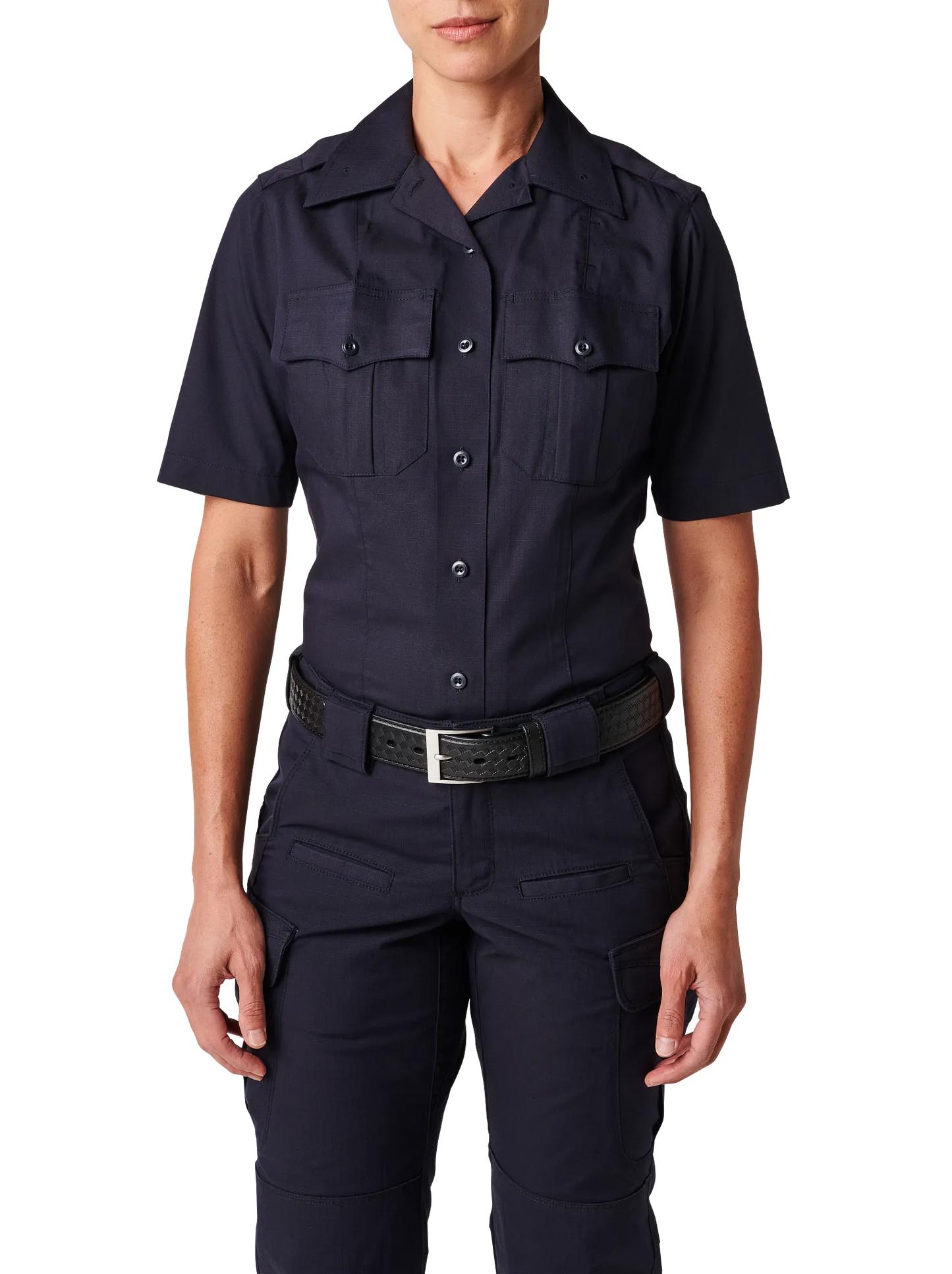 Women's 5.11 NYC Metro Stryke® Ripstop Short Sleeve Shirt – NYPD Navy