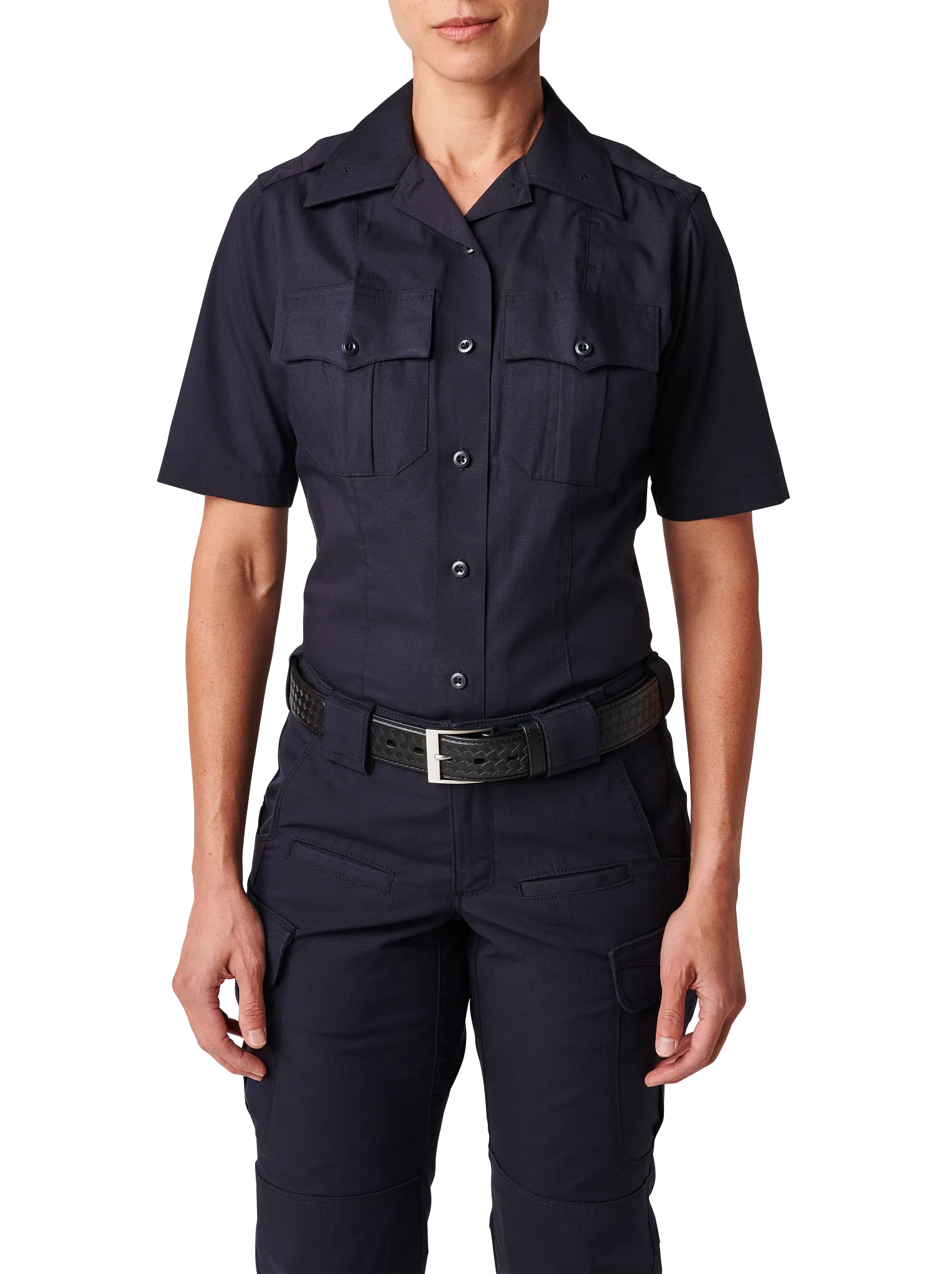 Women's 5.11 NYC Metro Stryke® Ripstop Short Sleeve Shirt – NYPD Navy