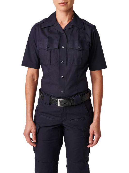 Women's 5.11 NYC Metro Stryke® Ripstop Short Sleeve Shirt – NYPD Navy