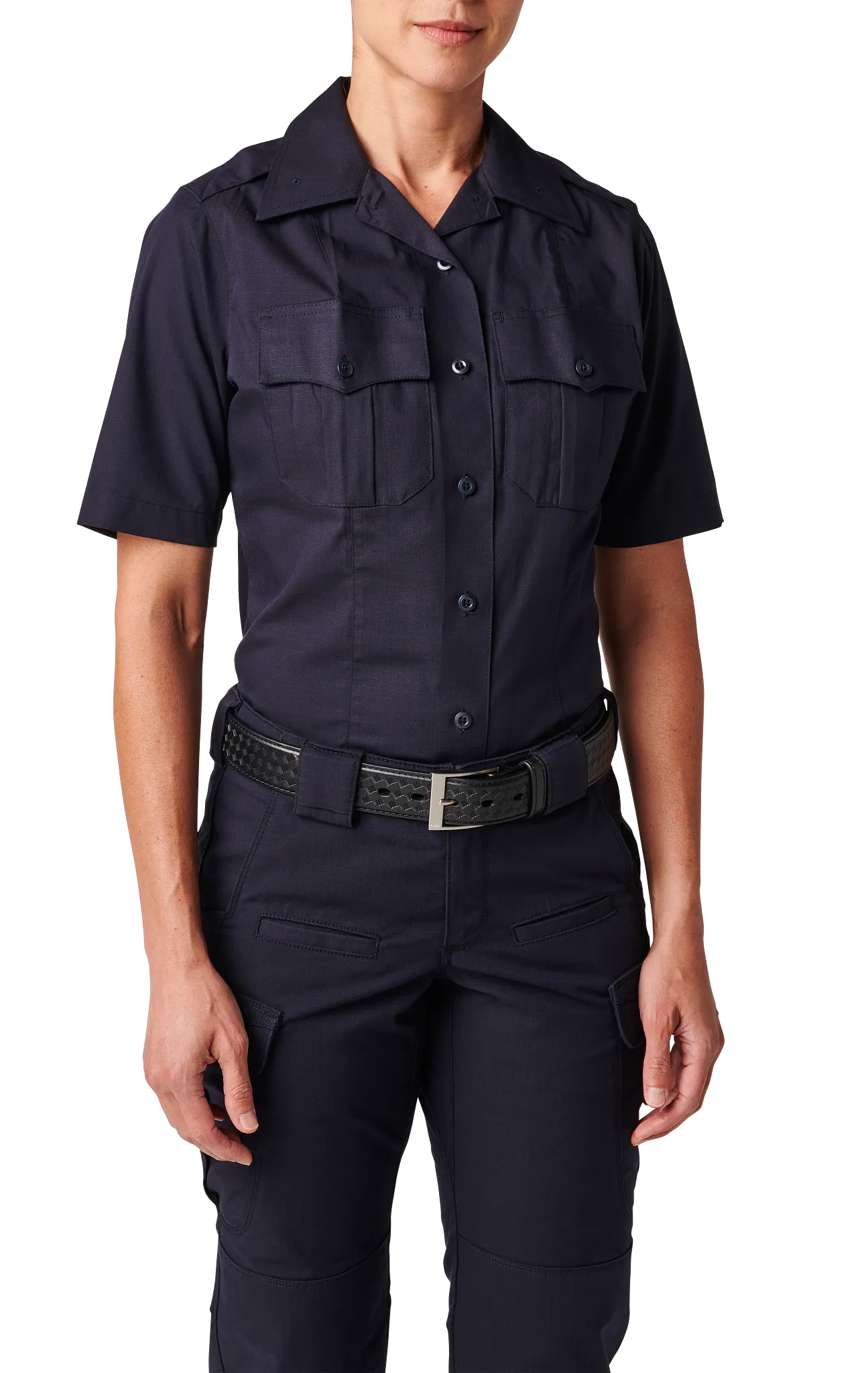 Women's 5.11 NYC Metro Stryke® Ripstop Short Sleeve Shirt – NYPD Navy