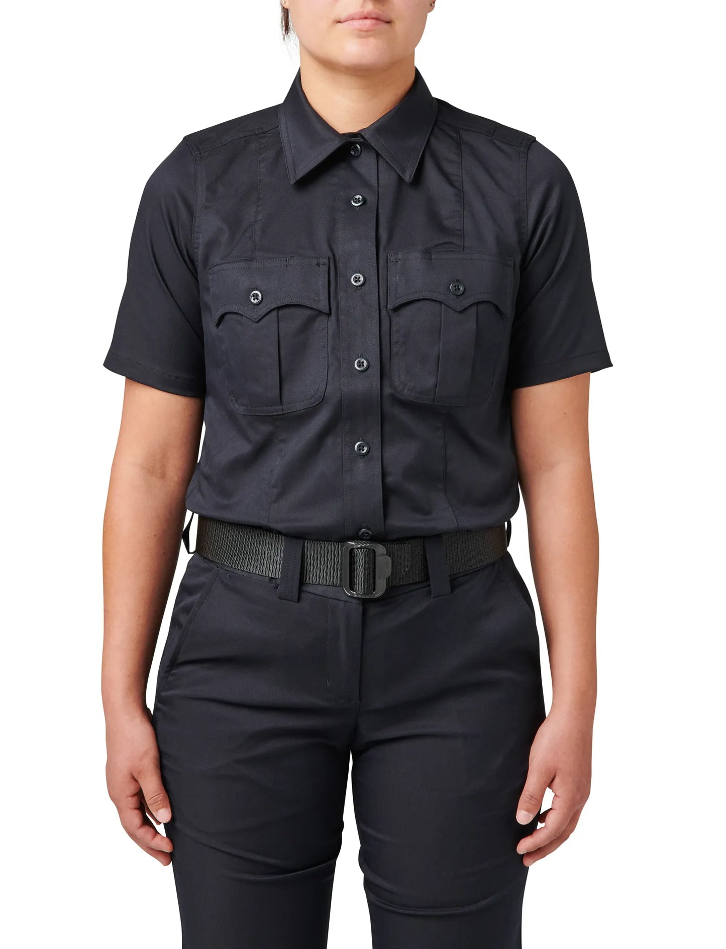 Women's Stryke Class A PDU Twill Short Sleeve Shirt – Midnight Navy