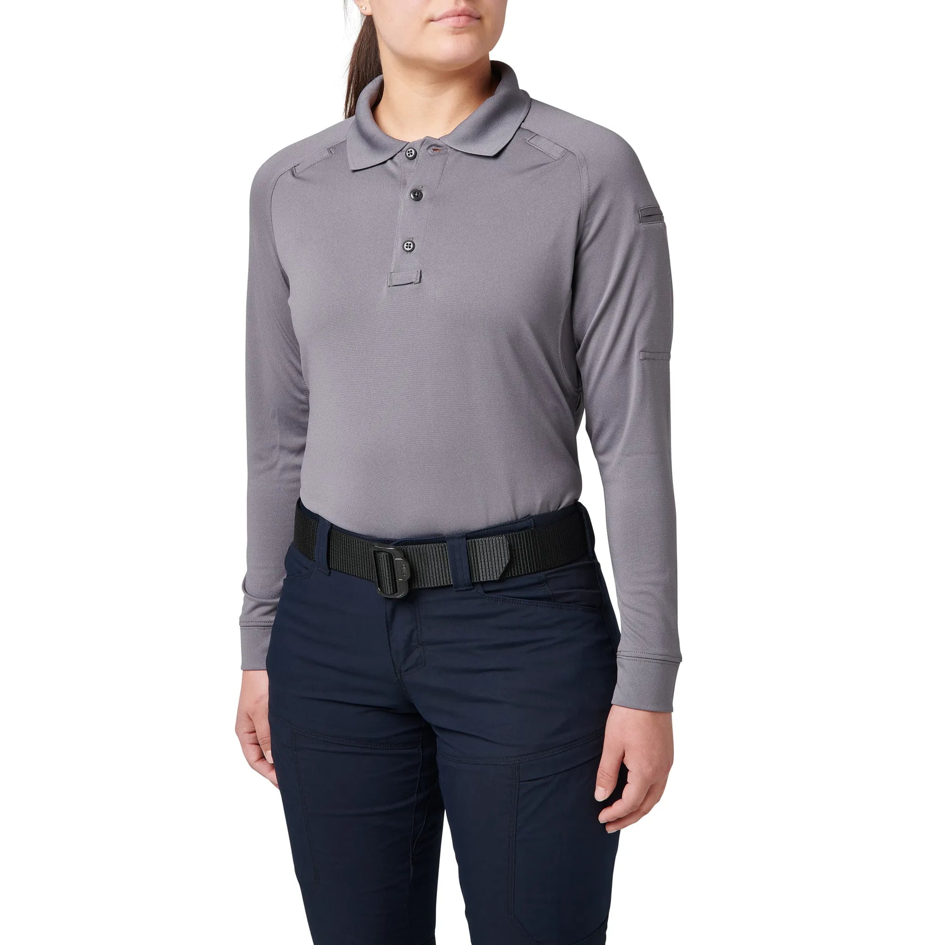 Women's Performance Long Sleeve Polo – Storm