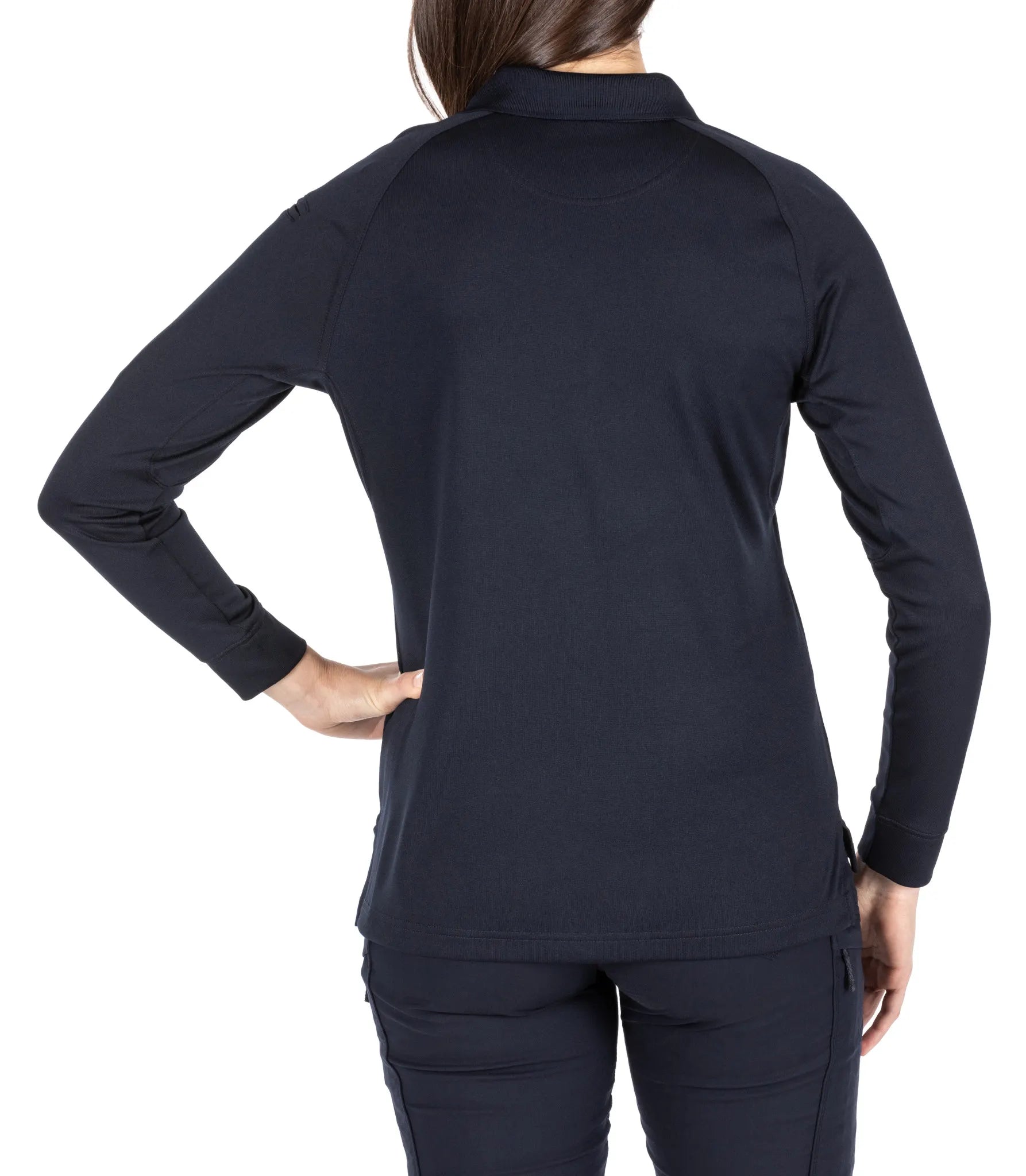 Women's Performance Long Sleeve Polo – Dark Navy