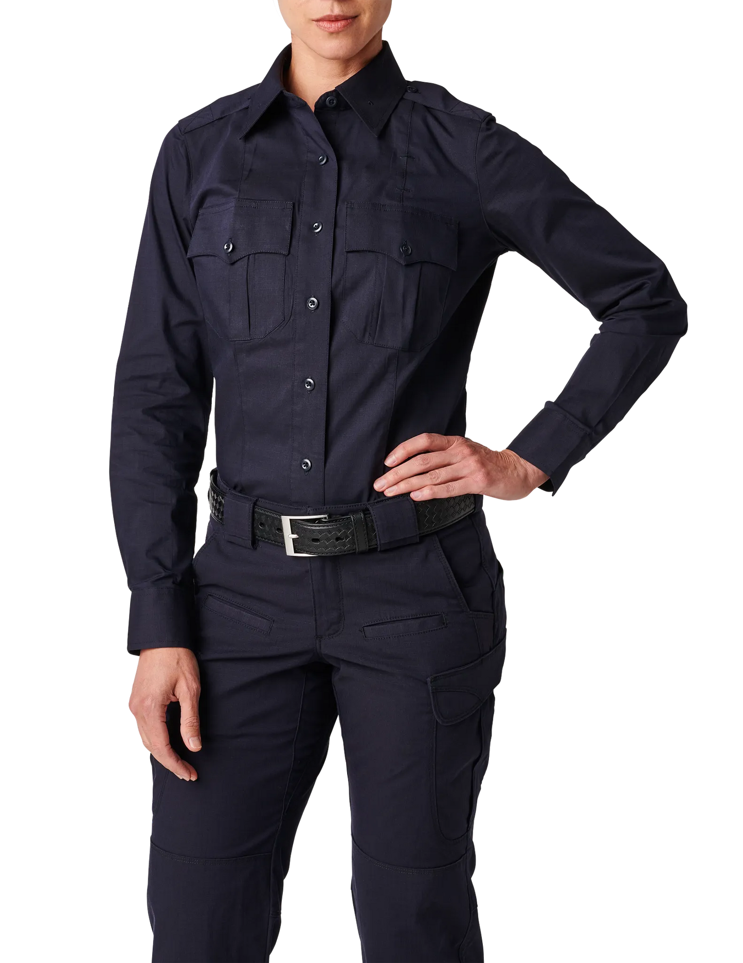 Women's 5.11 NYC Metro Stryke® Ripstop Long Sleeve Shirt – NYPD Navy
