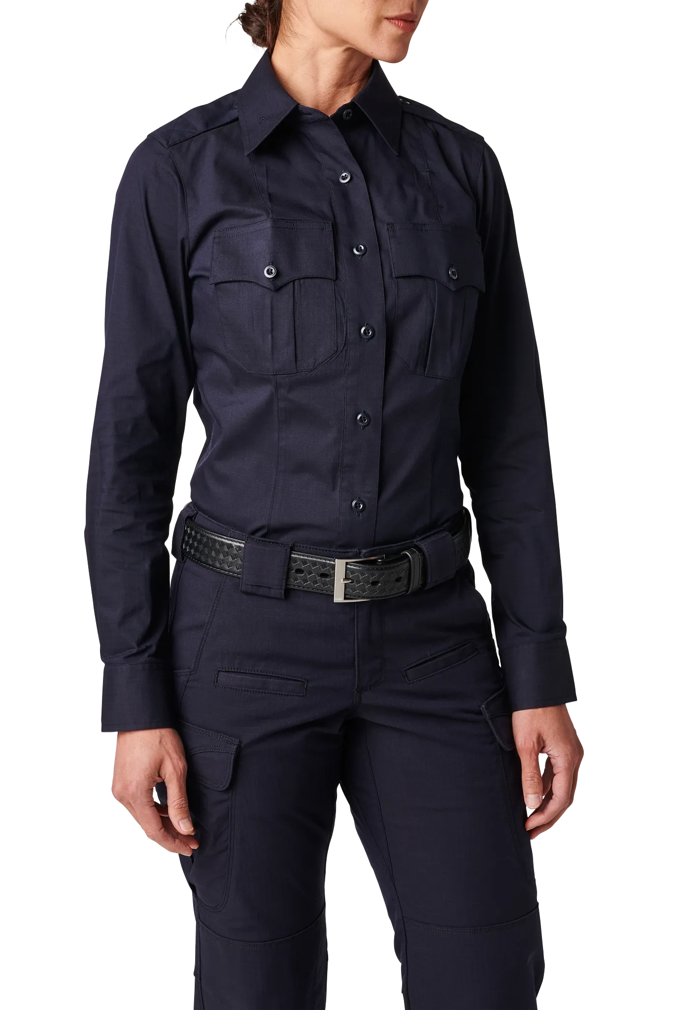 Women's 5.11 NYC Metro Stryke® Ripstop Long Sleeve Shirt – NYPD Navy