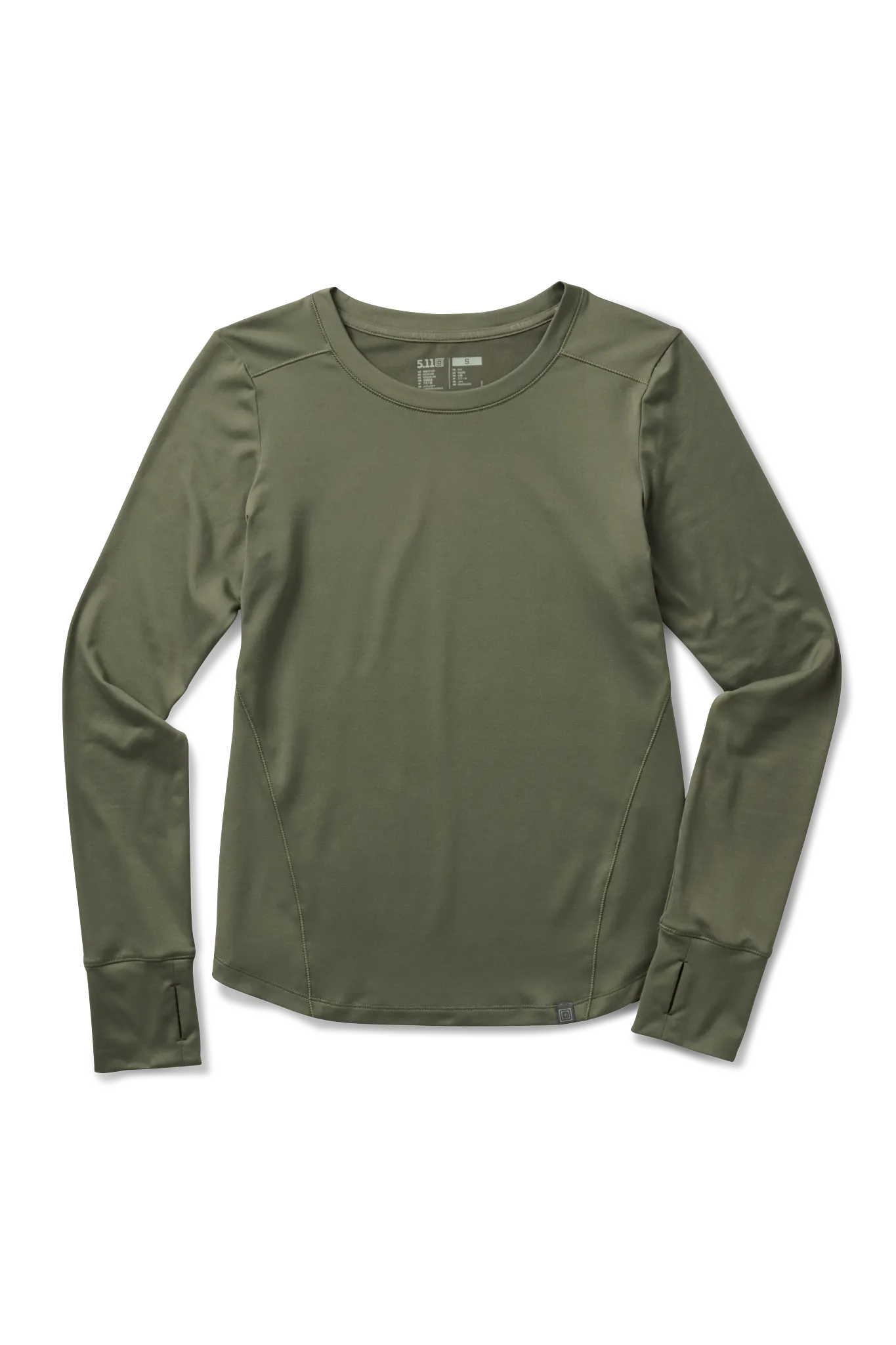 Yelena Crew Long Sleeve – Tank Green