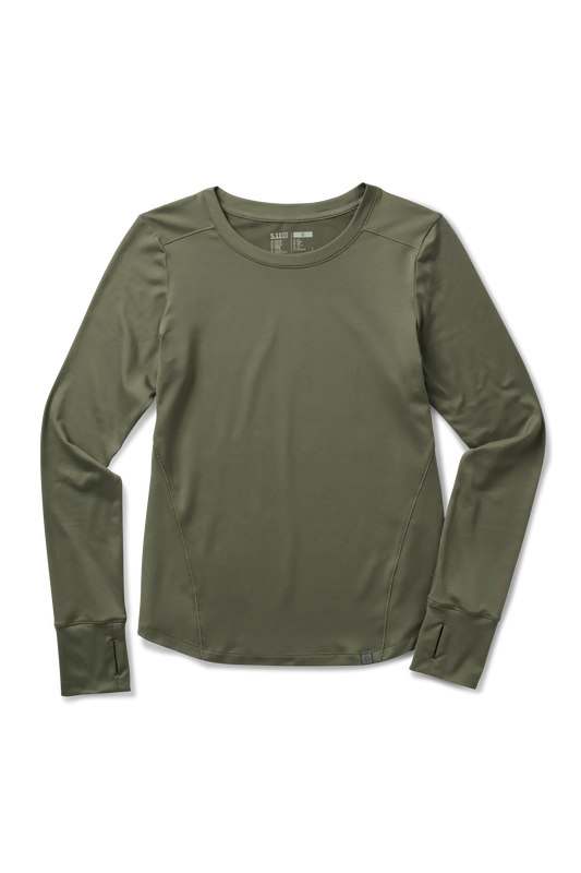 Yelena Crew Long Sleeve – Tank Green