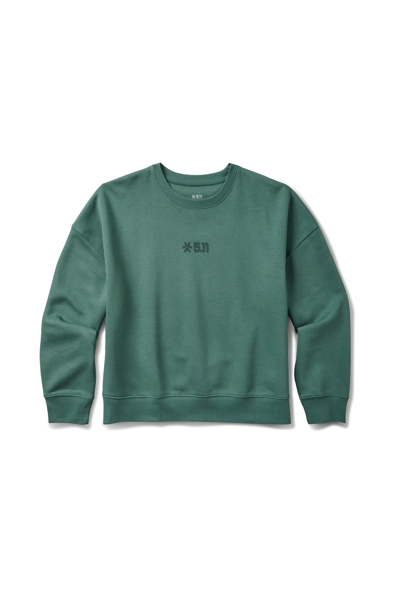 Women's Simple Parallax Fleece Crewneck Sweatshirt – Willow Green