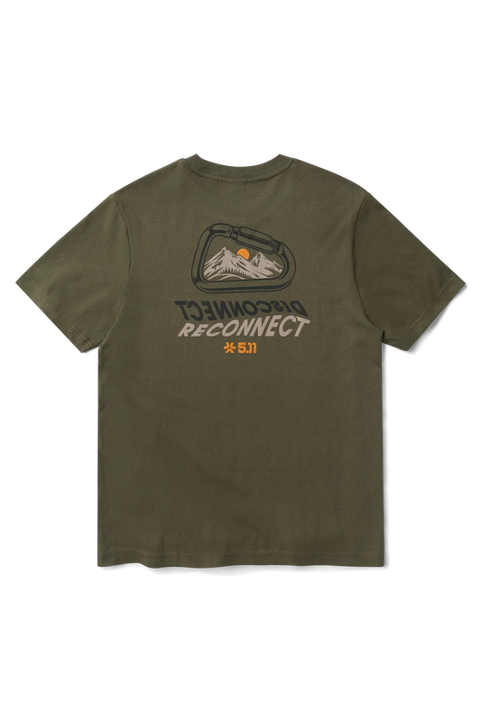 5.11® Men's Disconnect Relaxed Short Sleeve Tee – Kalamata Green