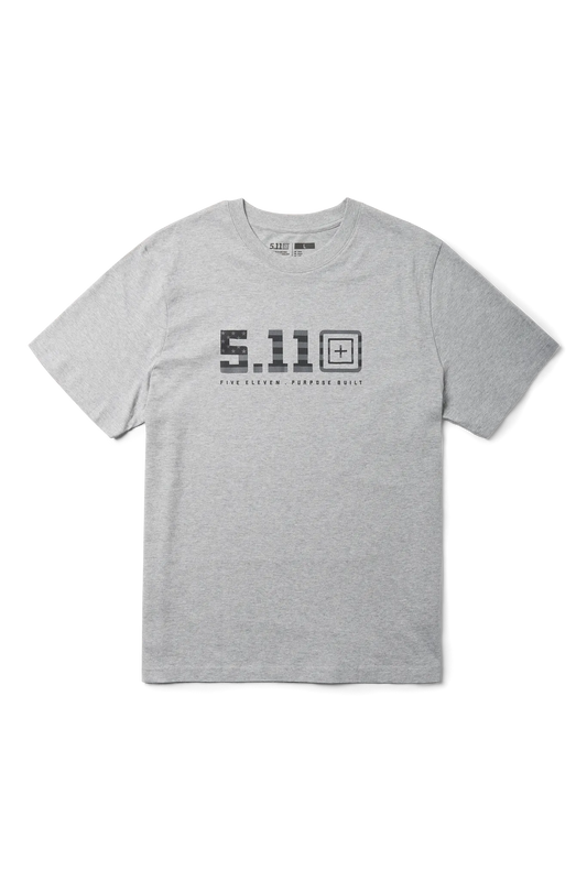 Men's Precision USA Flag Relaxed Short Sleeve Tee – Heather Gray