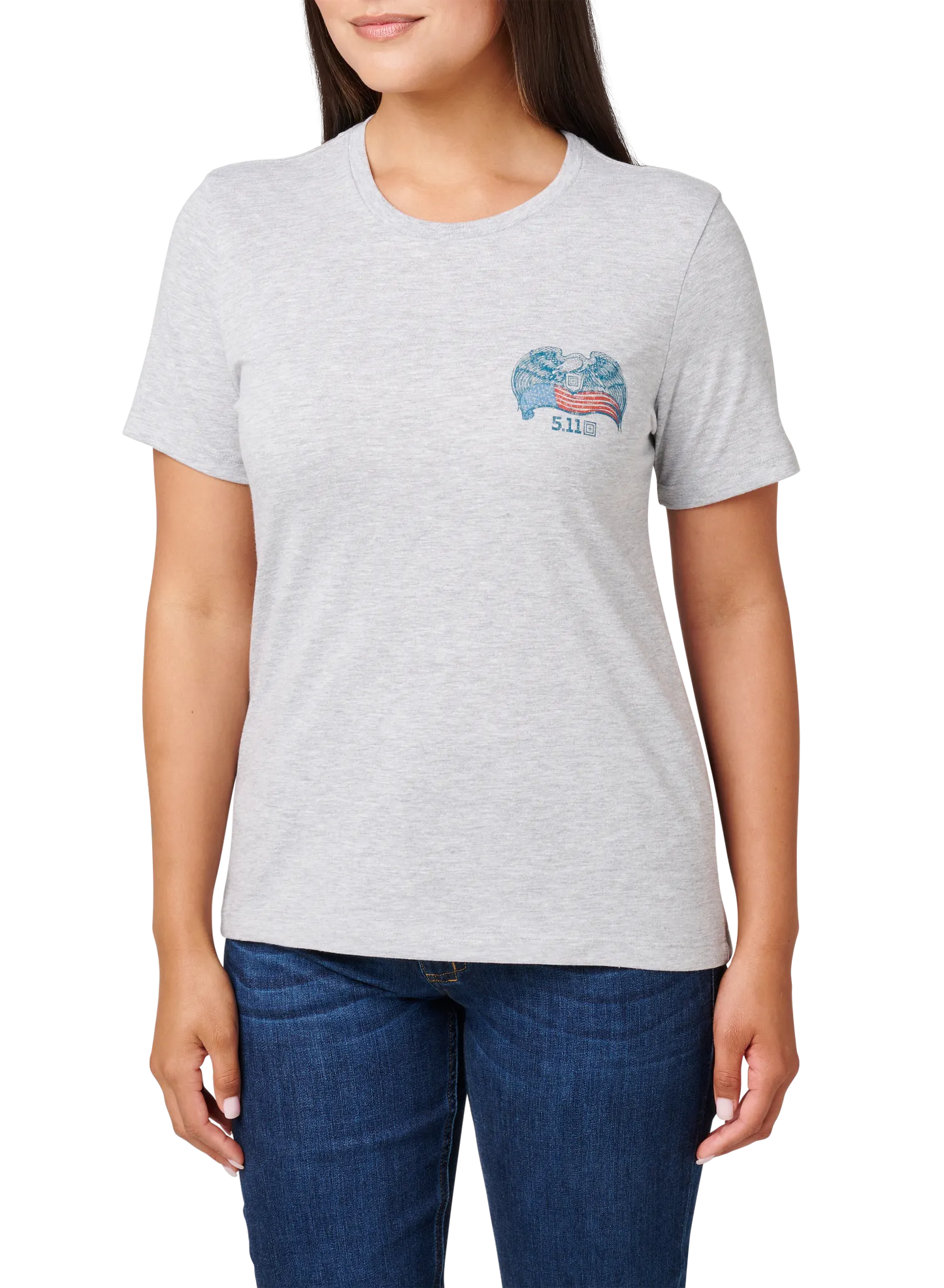 Women's Birds & Banners Tee – Heather Gray