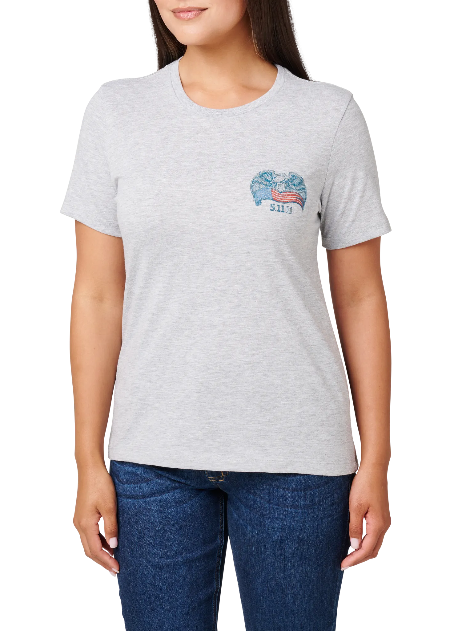 Women's Birds & Banners Tee – Heather Gray