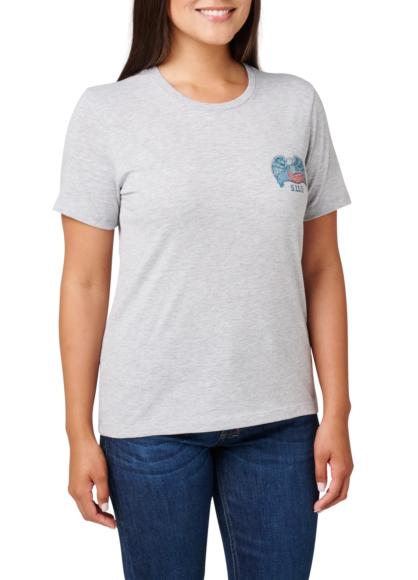 Women's Birds & Banners Tee – Heather Gray