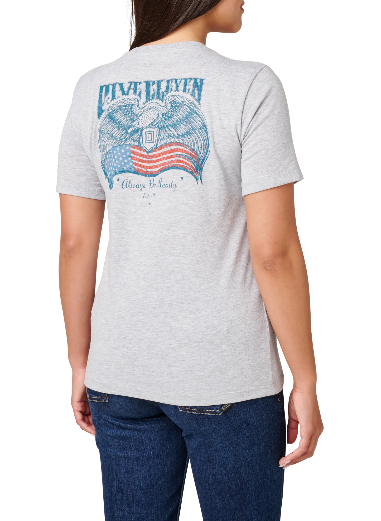 Women's Birds & Banners Tee – Heather Gray