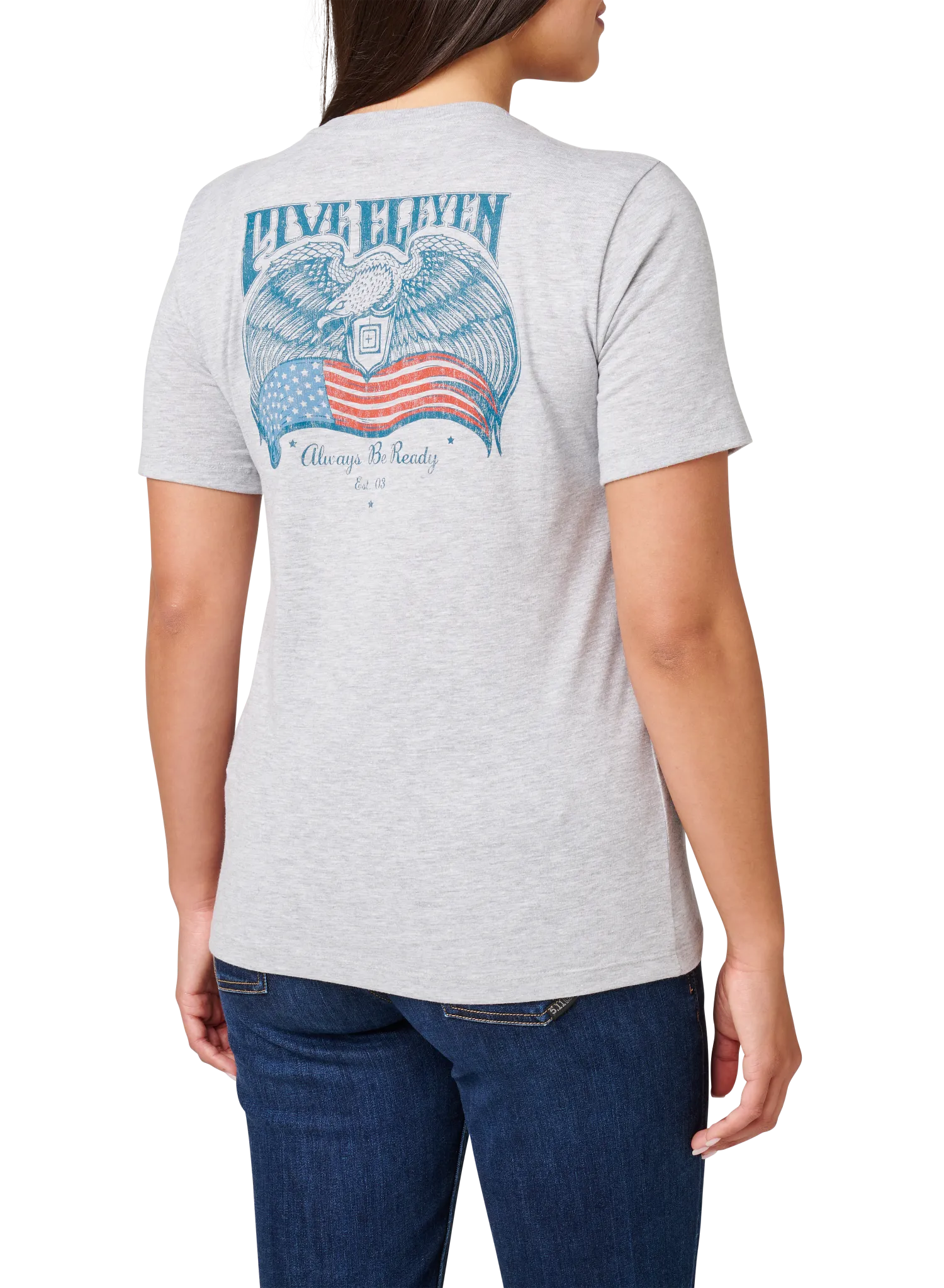 Women's Birds & Banners Tee – Heather Gray