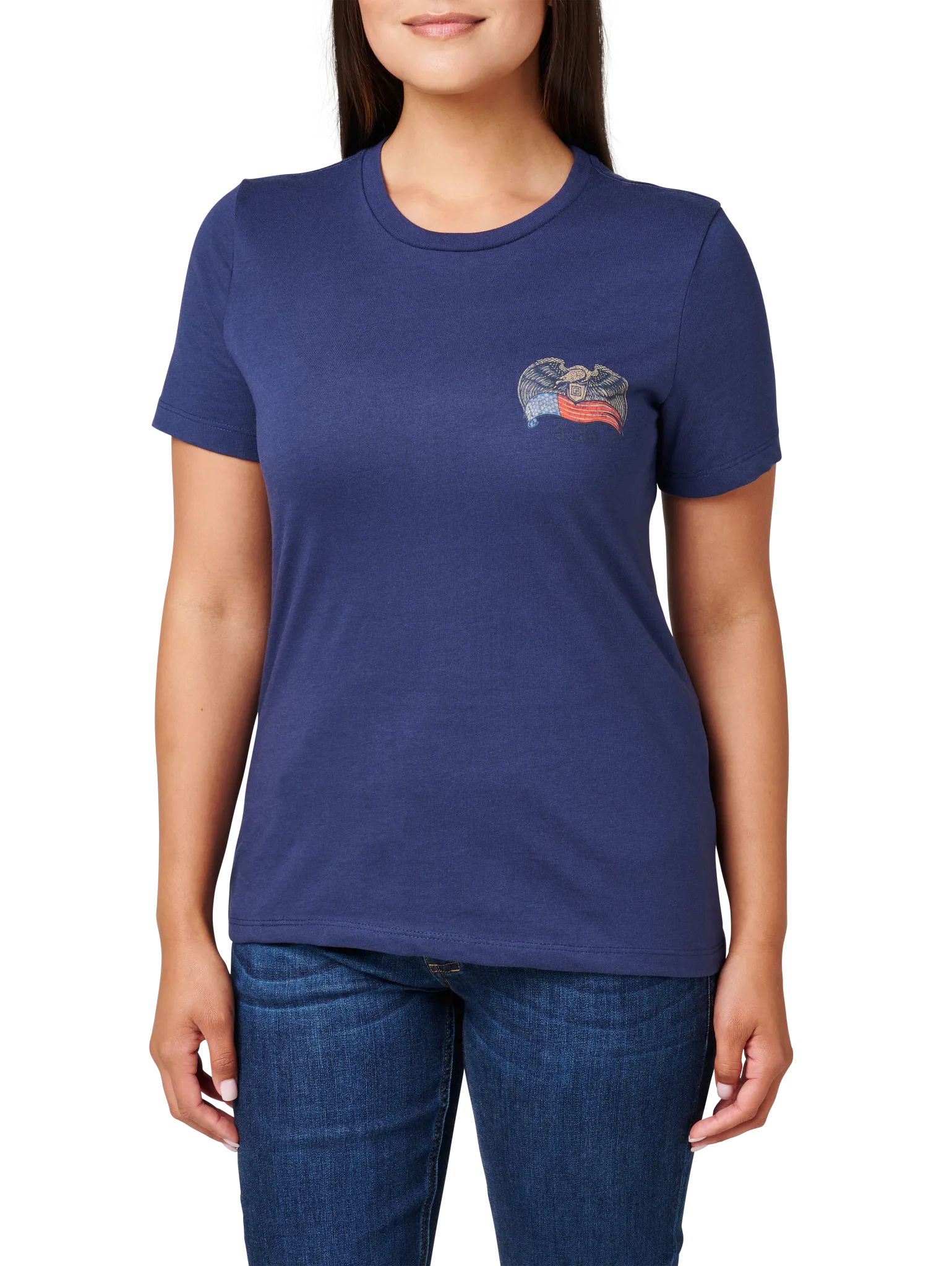 Women's Birds & Banners Tee – Pacific Navy